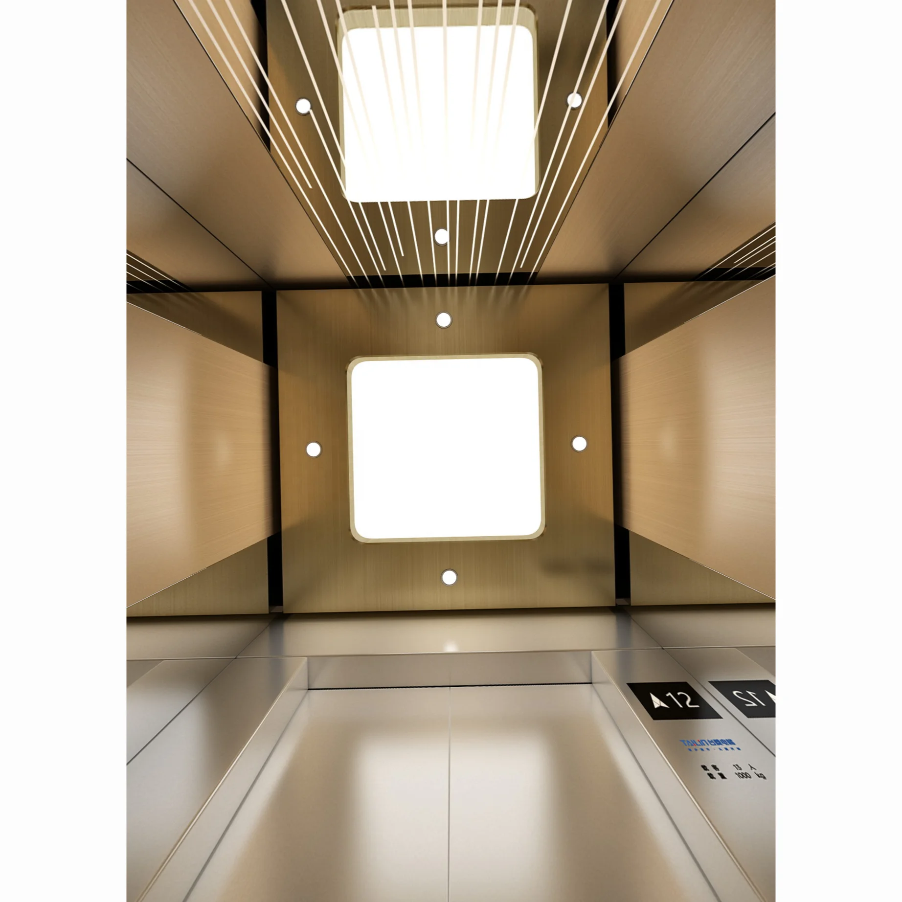 House Style Design Cabin Small Size Elevator Mini Household Lift Elevator for Home 2/3/4 Floor