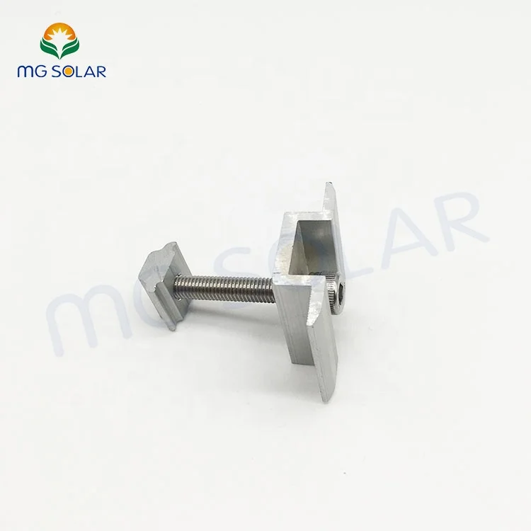 Solar Panel Racking System for Rooftop Components High Quality Aluminum Alloy Solar Panel Mid Clamp Kit