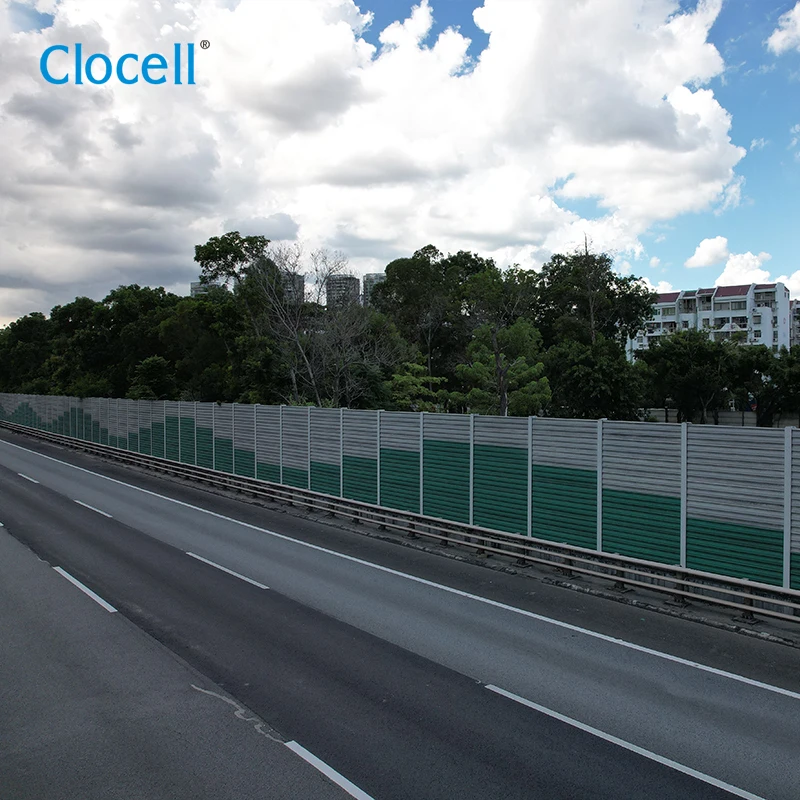 Clocell Noise Barriers Modulus Perforated aluminium Sound Absorption & PMMA/PC  Insulation Elements for Road, Bridge & Railway