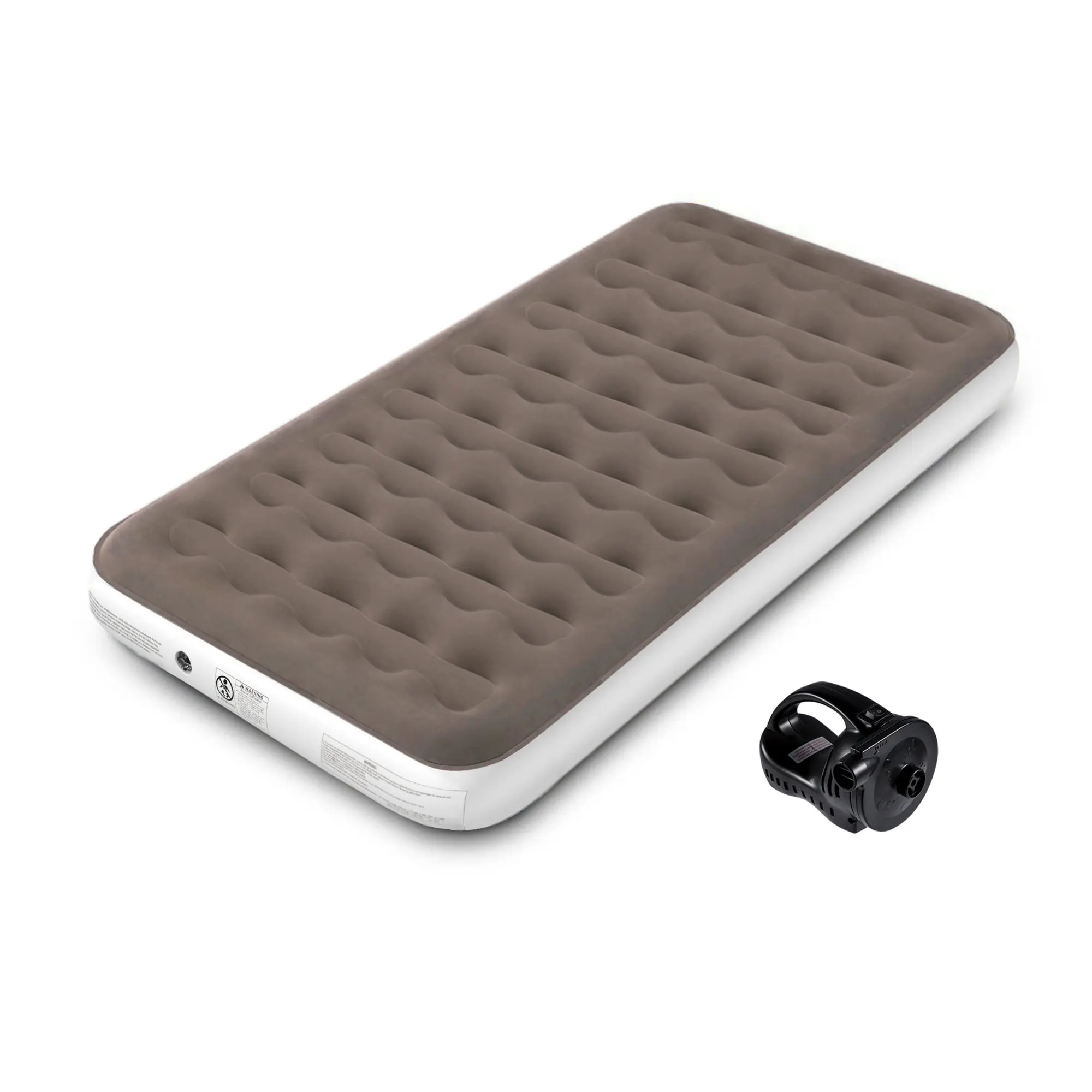 portable and comfortable inflatable air bed air mattress for camping and sleeping with auto pump