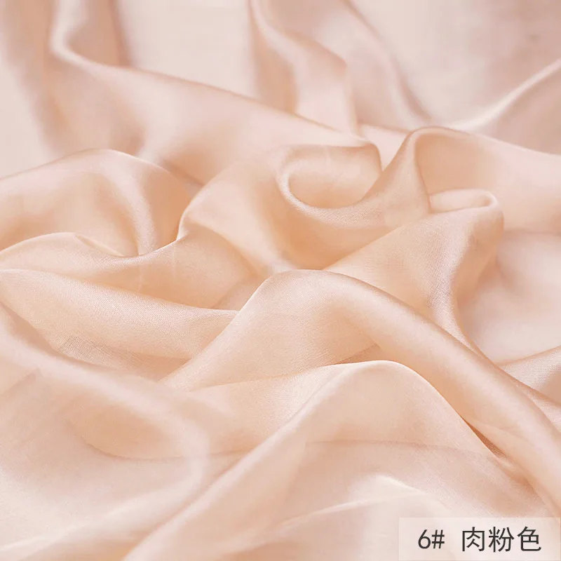 100% Pure Fashion Fabric Mulberry China silk chiffon lurex pink for Woman Dress