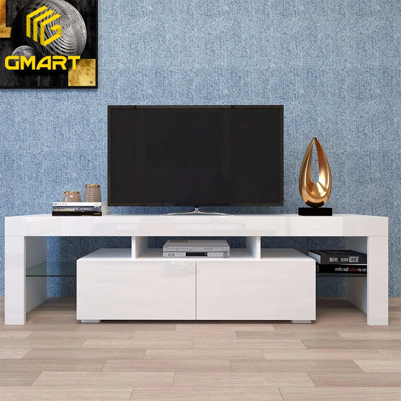 Недорогой арабский журнальный столик Gmart для развлечений в прямом эфире с текстурой древесины 210 см раздвижные двери из закаленного стекла медиахранилище