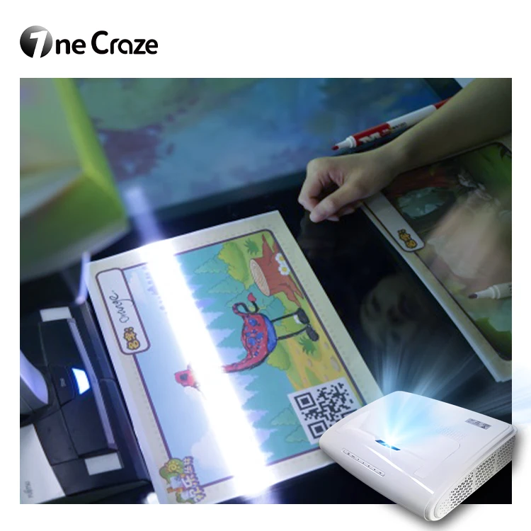 High Quality Wholesale Indoor Amusement Park Products Interactive Projector System Ar Scan Style Painting Games