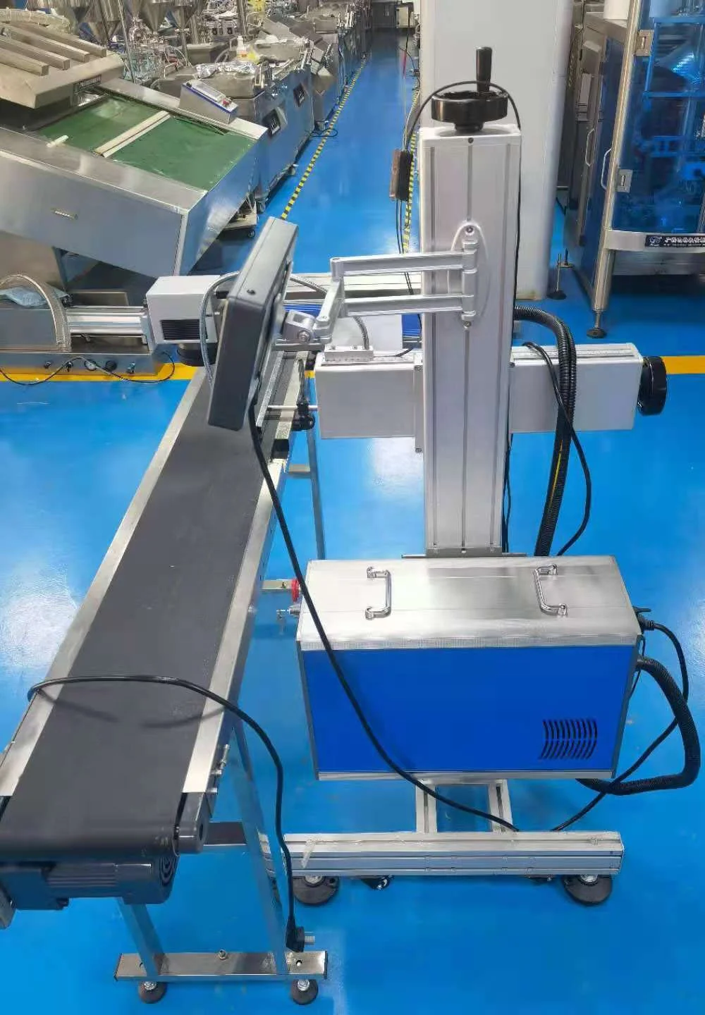 Automatic Flight Coding Marking Machine with Laser Inkjet Printer PVC Hose Paper Box for Cosmetics Date Online Assembly Line