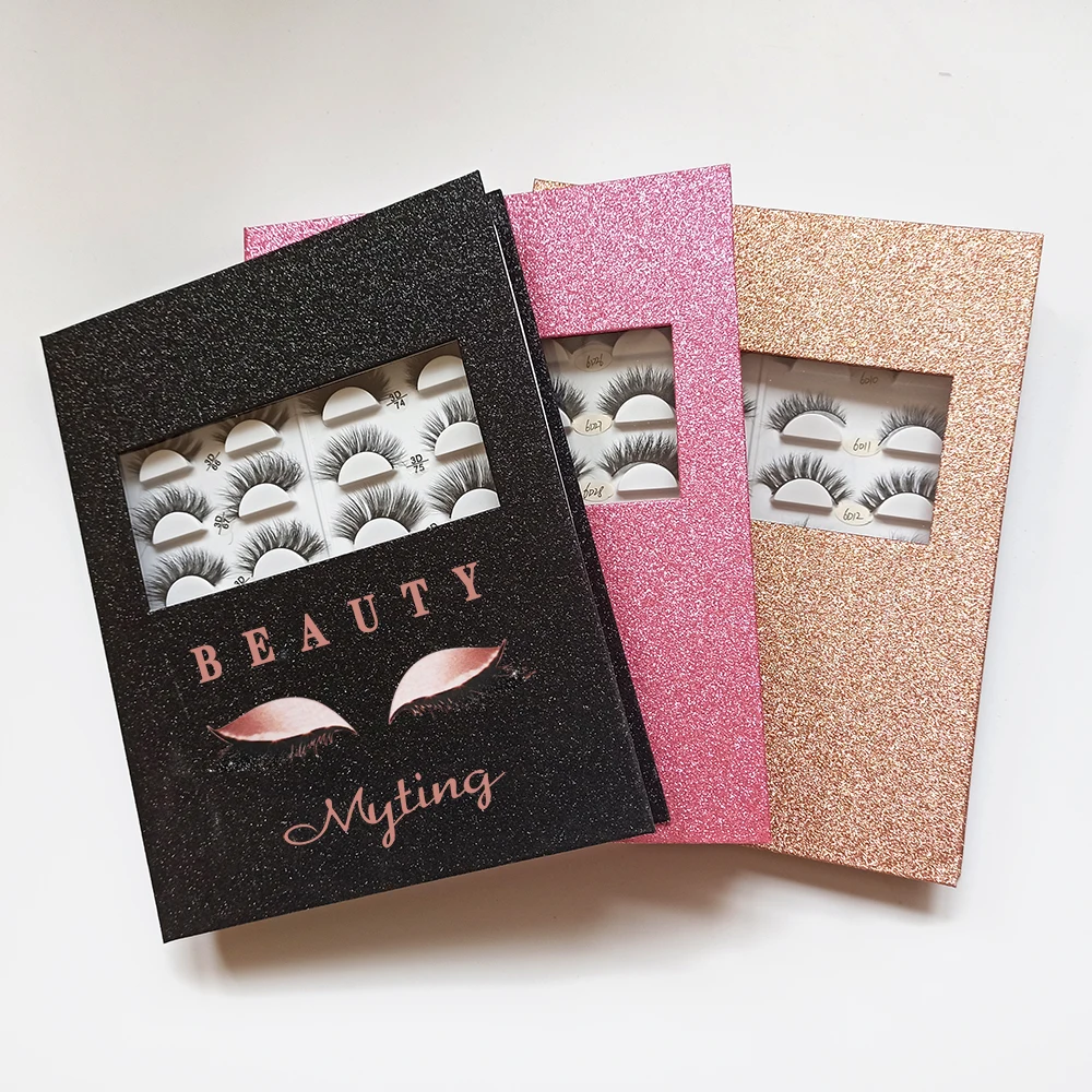 
Muting Best Selling Wholesale Mink Lashes 16 Pair False Lash Book Custom Eyelash Book Packaging 