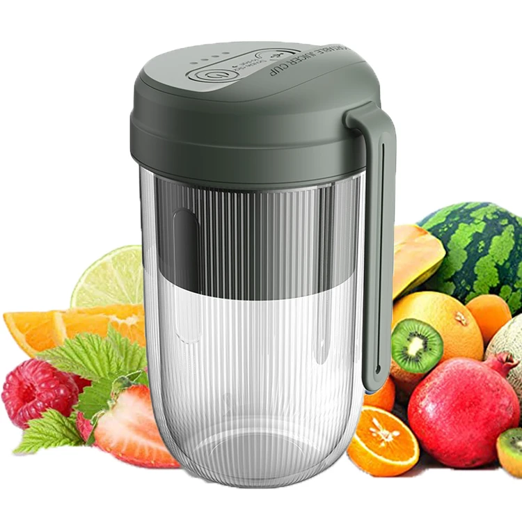 
Mulitfunction Stainless Steel 4 blade Blender Mixer USB Rechargeable Portable Juicer 