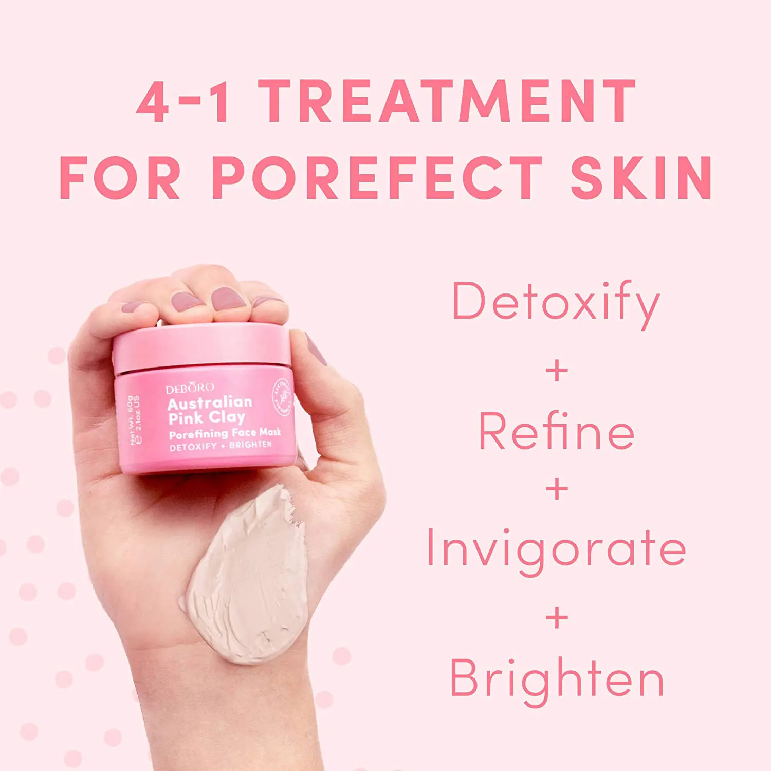  Deep Pore CleanPink Clay маска для лица дорожный размер пор австралийская частная этикетка розовая глиняная