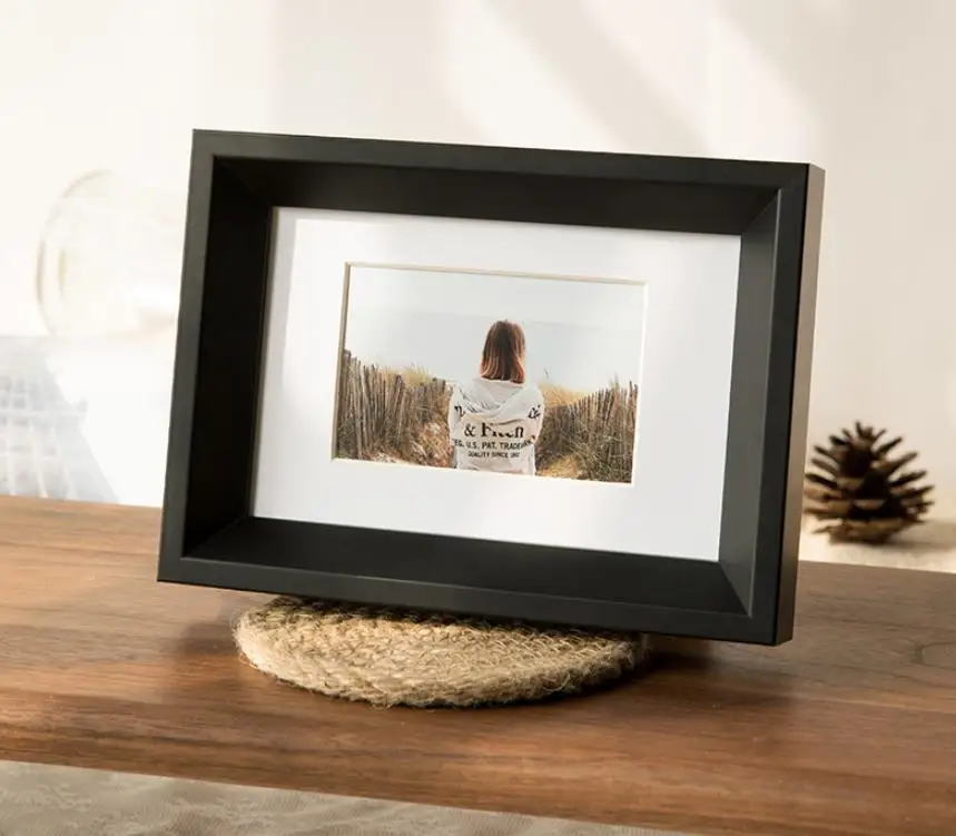 Dongjin Home Wooden Frame for Wall Art Picture Frames Walnut Wood Frames