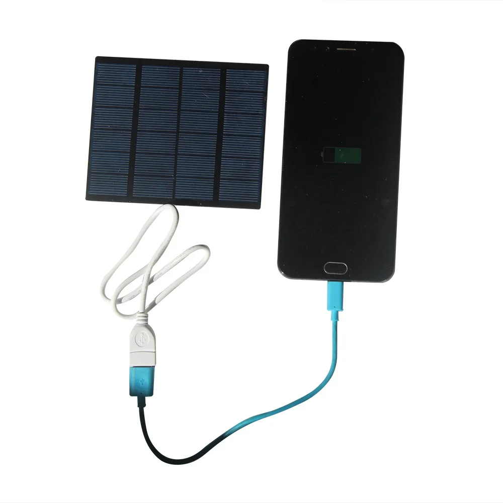 1.5W 6V Mini USB PWM Solar Panel Charger Polycrystalline DIY Solar Cell Phone Charger Small Size 110*92MM DIY Solar Applications