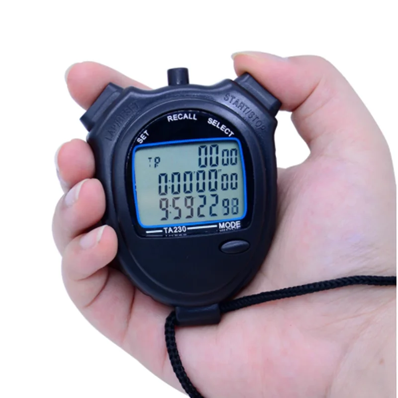 Multi-Function Electronic Large Display with Date Time and Alarm Digital Sport Stopwatch Timer