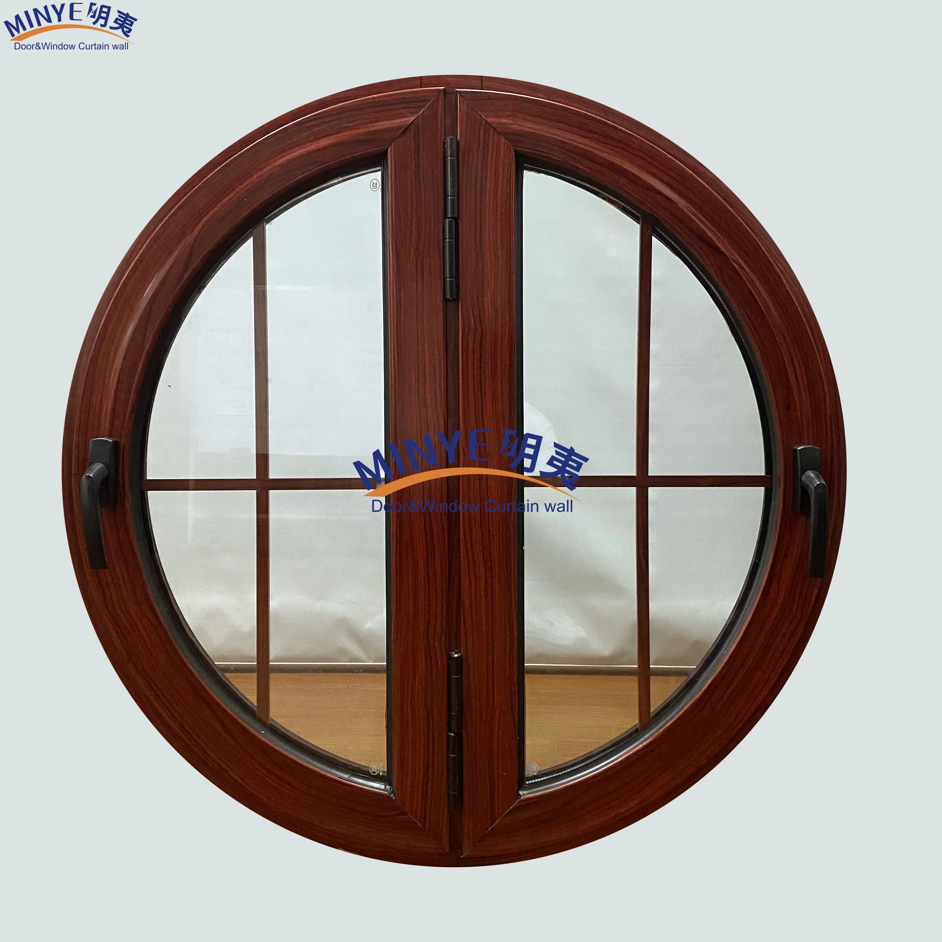 Aluminum alloy glass round window, one-click opening, easy operation, ventilation and lighting
