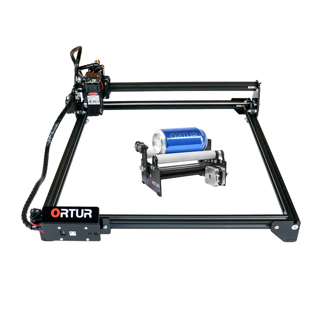 Ortur Размер Cnc Diy Мини Cnc Настольный деревообрабатывающий роторный роликовый лазерный гравировальный станок