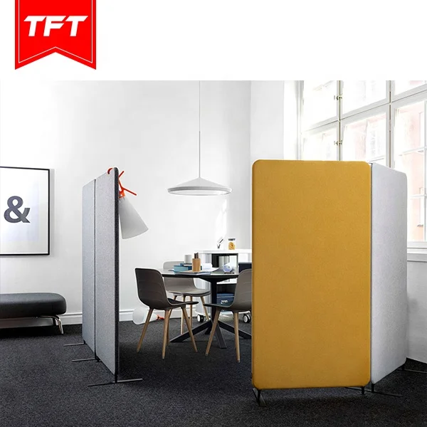 TFT Portable Modular Folding Acoustic Office Partition 2 Panel Room Divider