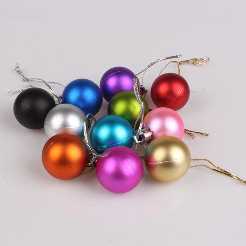 
Holiday Wedding Party Decoration 24 Pcs 30mm Shatterproof Balls Small Christmas Balls Ornaments for Xmas Tree 