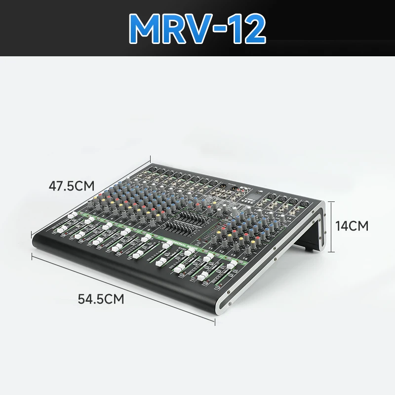 TEBO Factory direct sales 12channels stduio audio dj sound mixing 99dsp USB audio mixer for perform