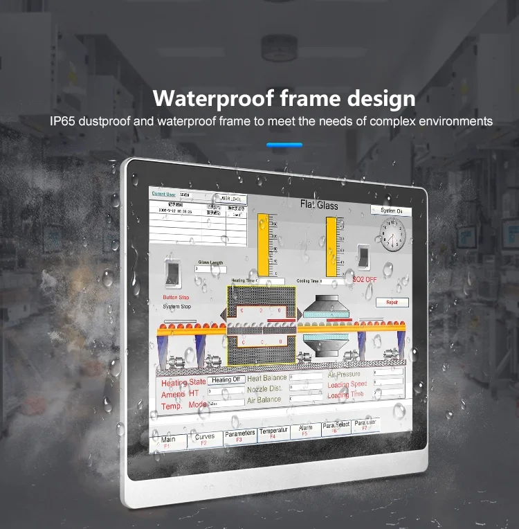 Touchthink 10.4 Inch Ip66 Waterproof Industrial Grade Resistive Touch Screen Lcd Monitor For Automated Textile Machine