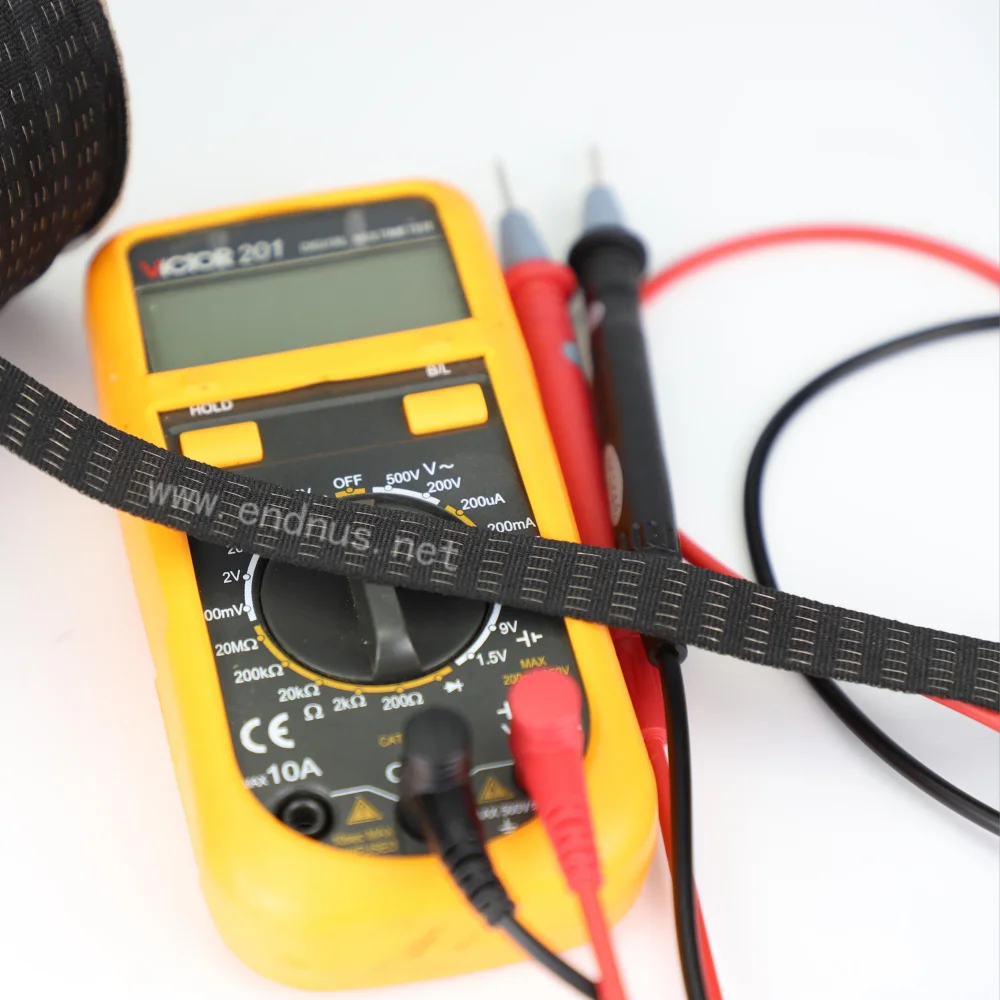 Electrostatic Discharge Anti Static Conductive Silver Fiber 10mm ESD Ribbon For Foot Grounders