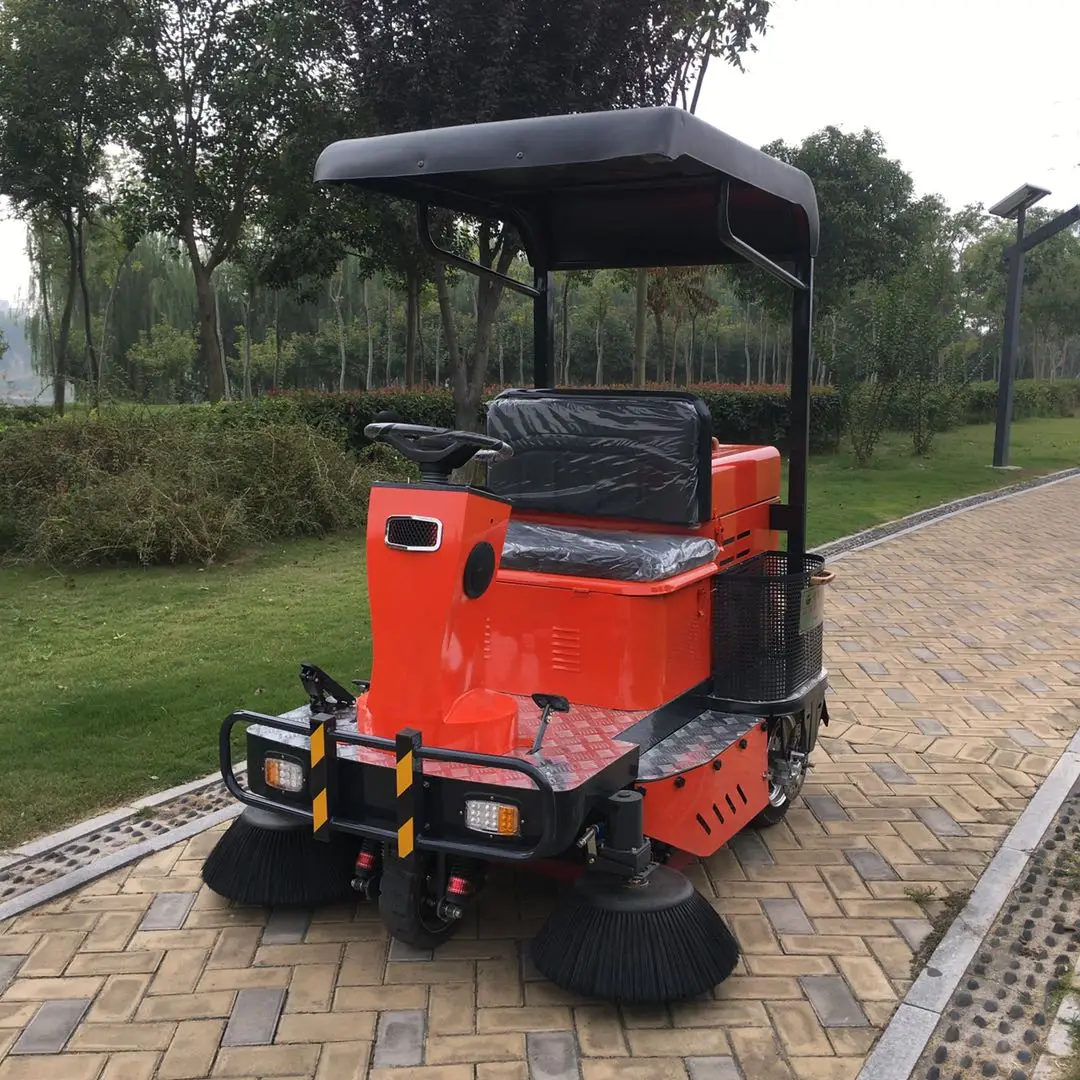 2024 Best Selling Sweeper Machine Three-brush Sunshade Model Street Sweeper Car