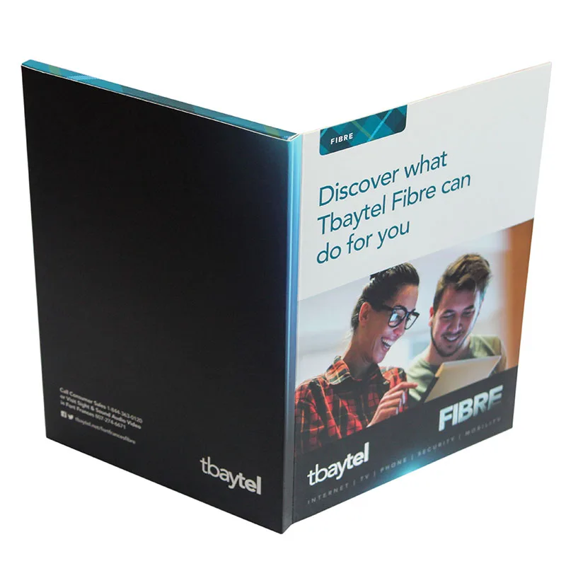 Popular Eco- Friendly Chinese homemade OEM size 4.3 inch video brochure for business sales