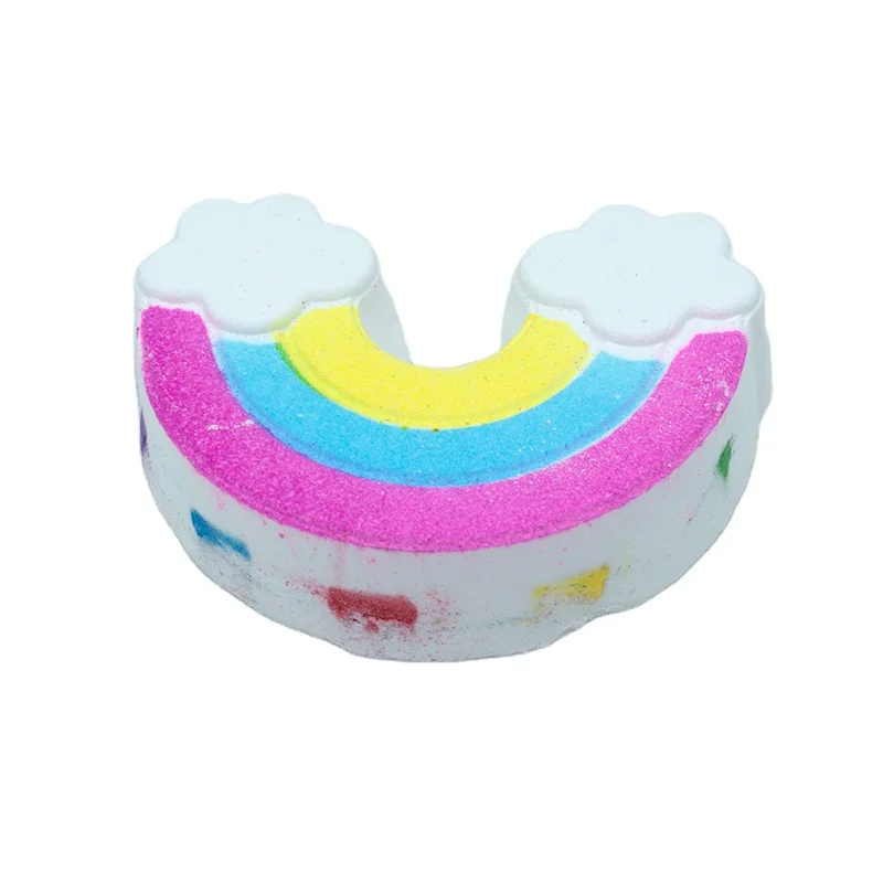 Best Wholesale Christmas Gift Low Price Large Bubble Bath Fizzies Organic Ingredients rainbow bath bomb