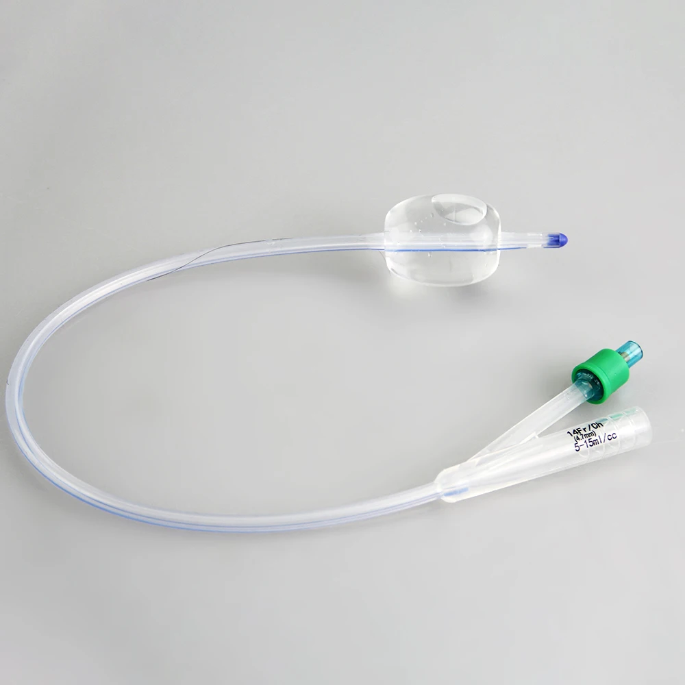 Factory Price Medical 2-Way or 3-way disposable medical 100% Silicone Foley Catheter For Pediatric