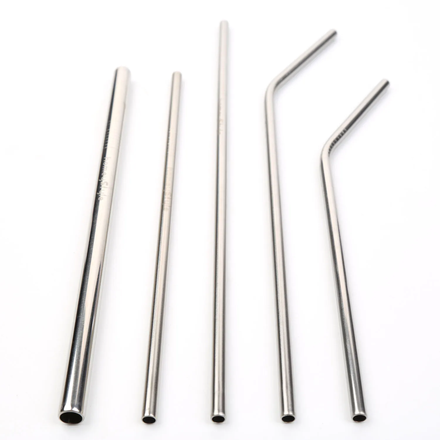 Custom  Eco Friendly Colourful Stainless Steel Metal Drinking Straw Bulk