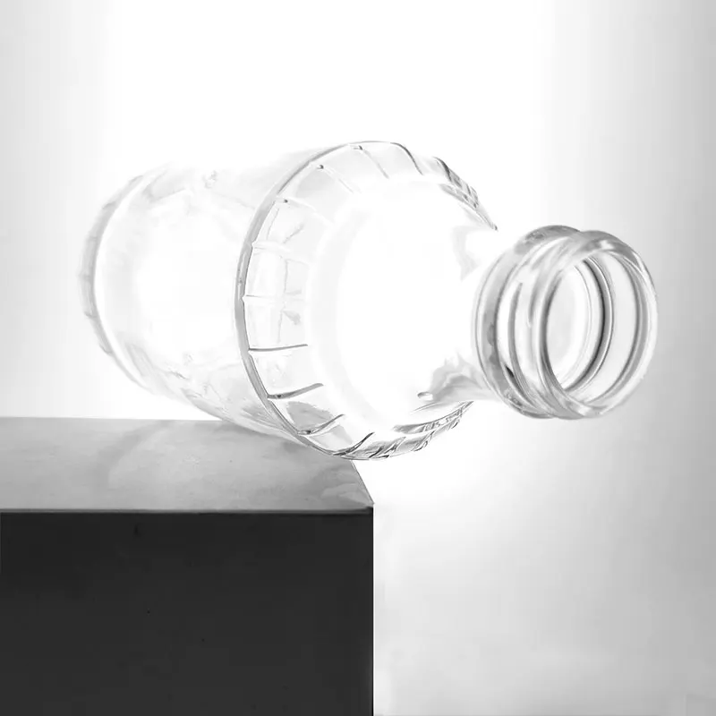 16 oz Decanter Glass Bottle with 38/400 Plastic Cap Heavy Duty 500ml BBQ Decanter Glass Bottle 16 fl oz