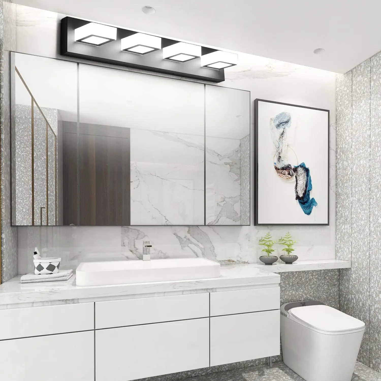 Indoor For And Kitchen Lights 1/2/3/4/5/6 Lamps 24in Linear Light Led Bathroom Vanity Lighting