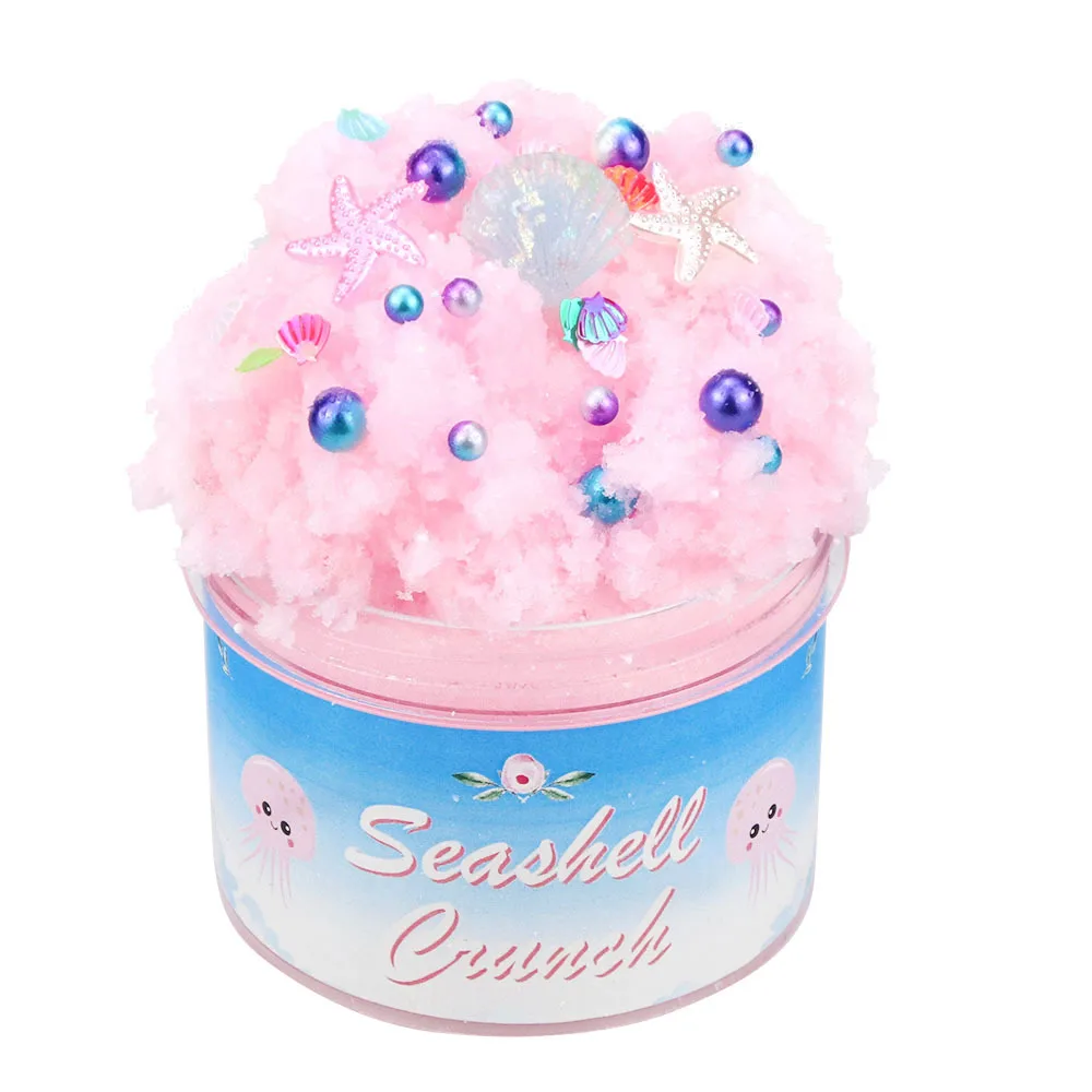 Wholesale New Product Educational Toy Cup Cake Clay Fluffy Slime Cotton Silk Mud Fluffy Slime Toys For Child