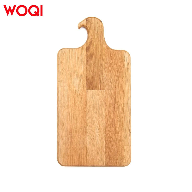 WOQI Kitchen bamboo Cutting Board Wooden Charcuterie Serving Board with Handle Elegant Wood Fiber Chopping Blocks