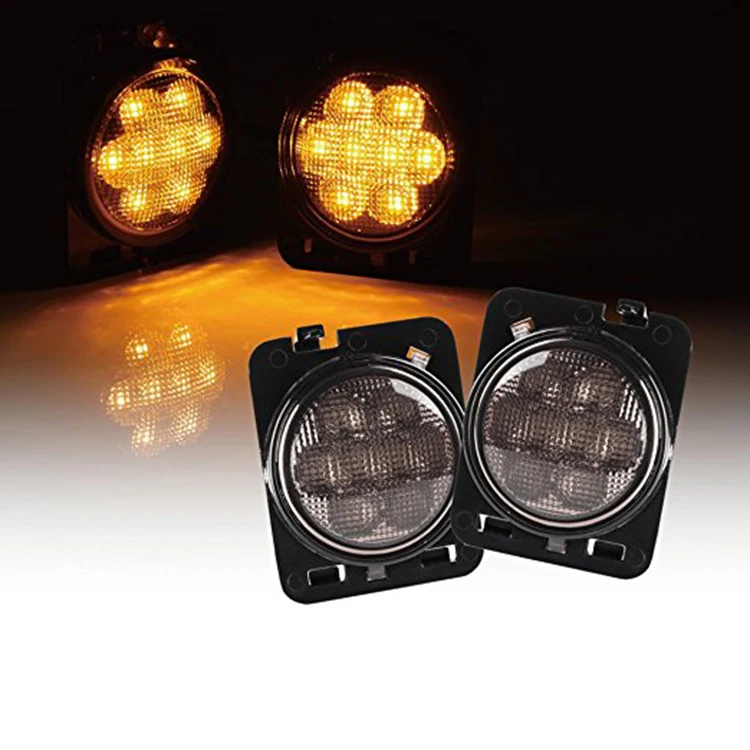 Сигнал рулевого колеса Jeep Compass задний фонарь Wrangler JK Smoke LED Fender Side Sign габаритный