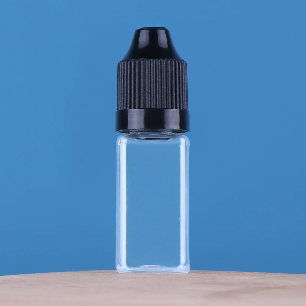 Empty 5ml 10ml 15ml 20ml 30ml 50ml PET plastic dropper bottles with childproof cap