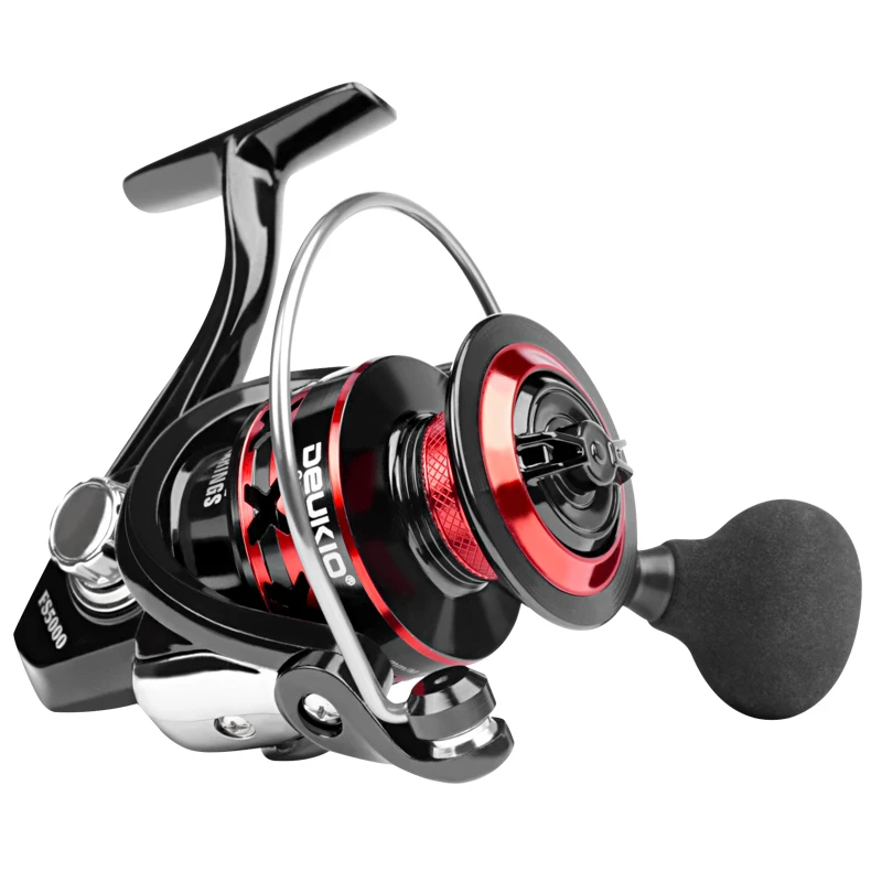 Best Sell Metal Red Black Spinning Wheel For Deep Sea Fishing Carp Spinning Reels