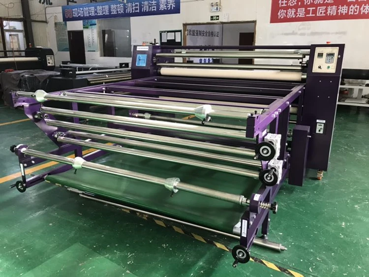 Oil Heat Press Sublimation machine roll to roll calandra roller heat transfer machine