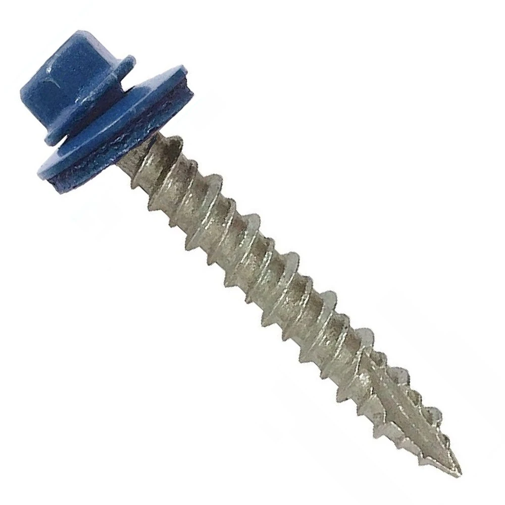 Roofing Screw With Clear Waterproof Plastic Cap And Washer Roofing Screws With Rubber Washers For Corrugated Roof Sheets