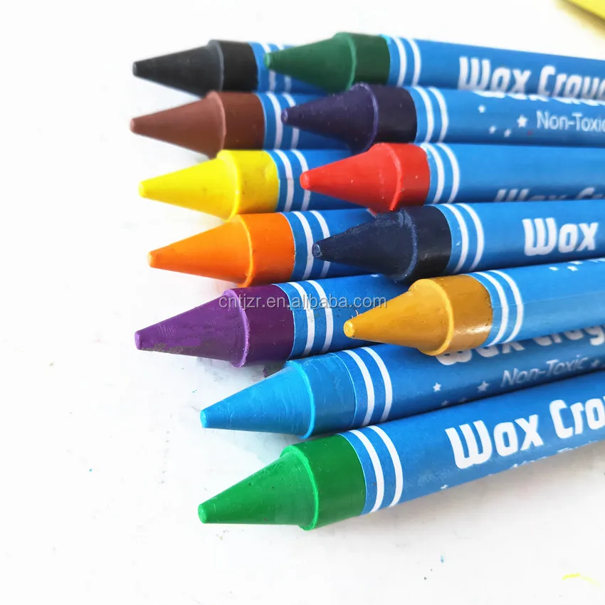 12*100MM Crayon 12 Colors Crayon Non Toxic Kids Wax crayon