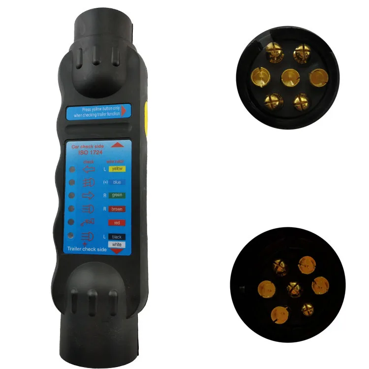 European Trailer Plug Socket Tester 7 Pin