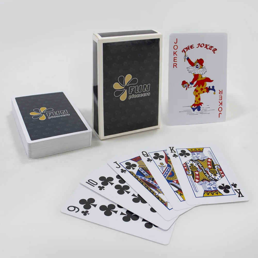 Custom adverting high quality PVC manufacture waterproof 100 plastic washable playing poker cards