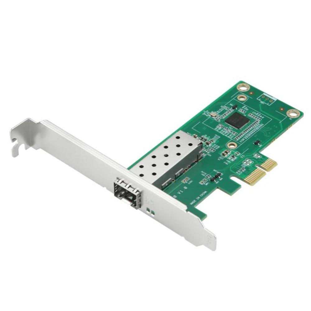 IOCREST Intel 210 PCIex1 Fiber 1000Mbps Lan Card Gaming Adapter PCI Express 1G Single Port Gigabit Network NIC