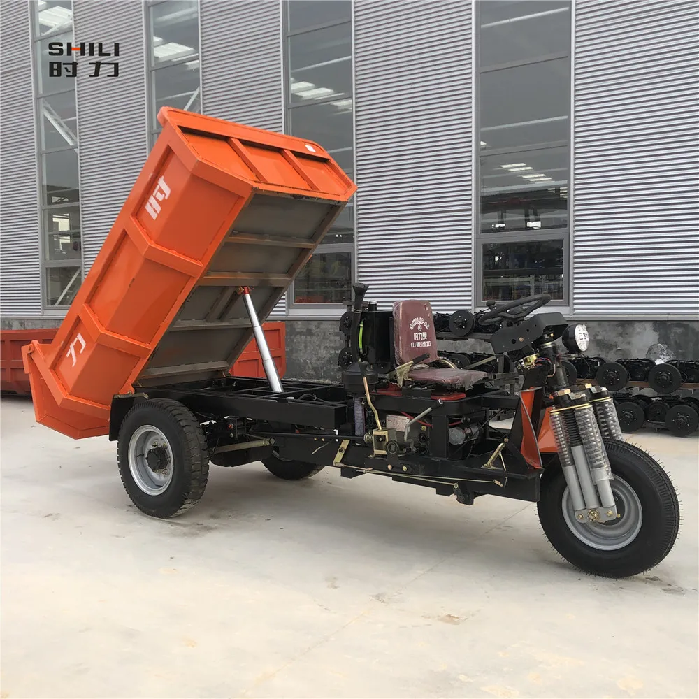 China cheap 4 tons capacity Diesel  Tricycle With Exhaust gas purifier