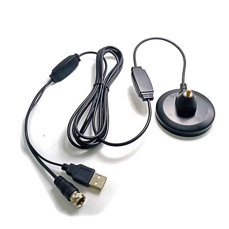 Newly designed high gain magnetic antenna 30dbi with 16.4 feet cable Uhf antenna portable Dvb T2 Hdtv antenna