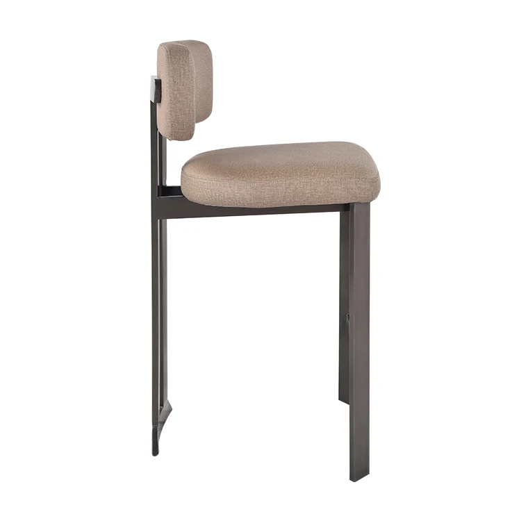 Hot Sale Industrial Gold Metal Bar Stool Counter Stool High Stools Leather Leisure Lounge Chair For Home