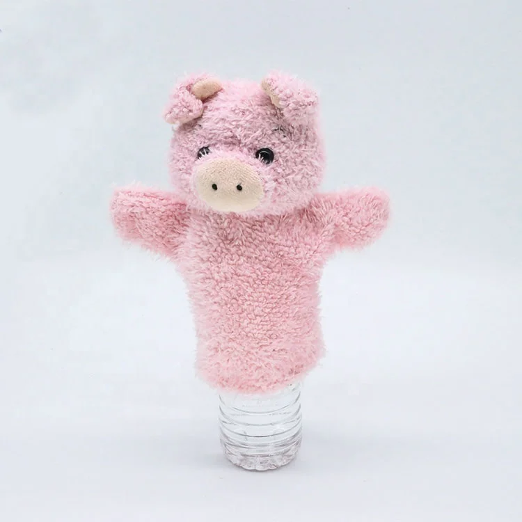 Lovely plush pig hand puppet/ High quality plush hand puppet