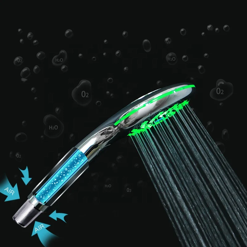Wholesale Led Digital Display Multifunction Rain Watermark Shower Head Temperature Display Water Saving Shower Head Set