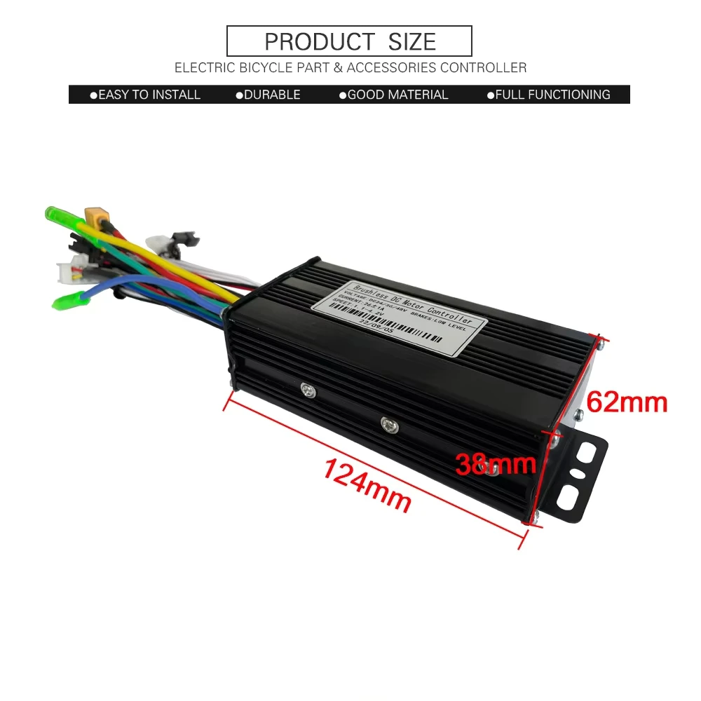 24V 36V 48V 26A Sine Wave Three Mode Controller Accessories for Modified Electric Scooter and Bicycle
