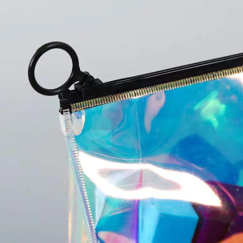 Hot styles Reusable waterproof zip lock bag holographic swimwear bag pvc packaging bag