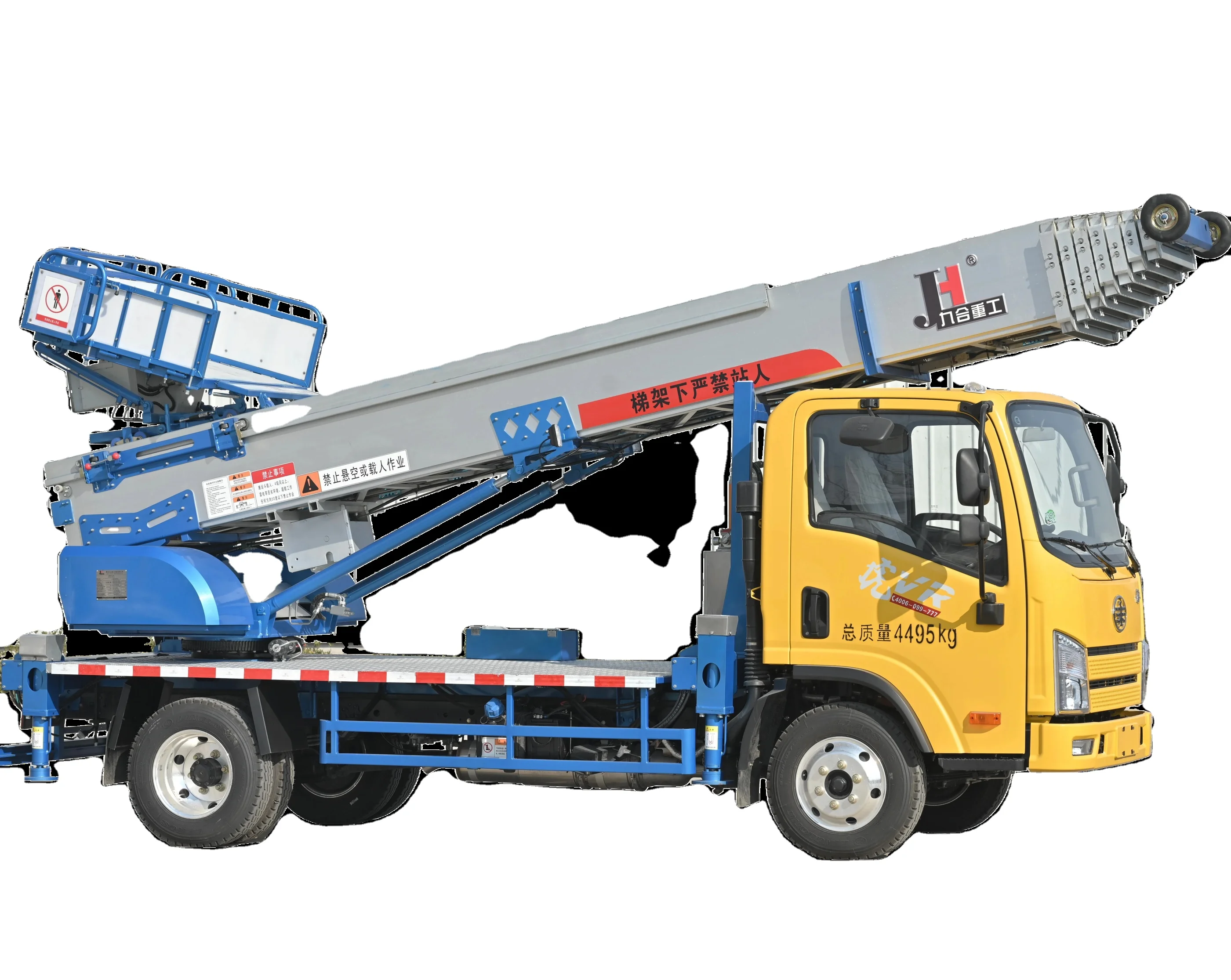 36m high-altitude Hydraulic aerial  Ladder Lift trucks for for high-altitude material handling