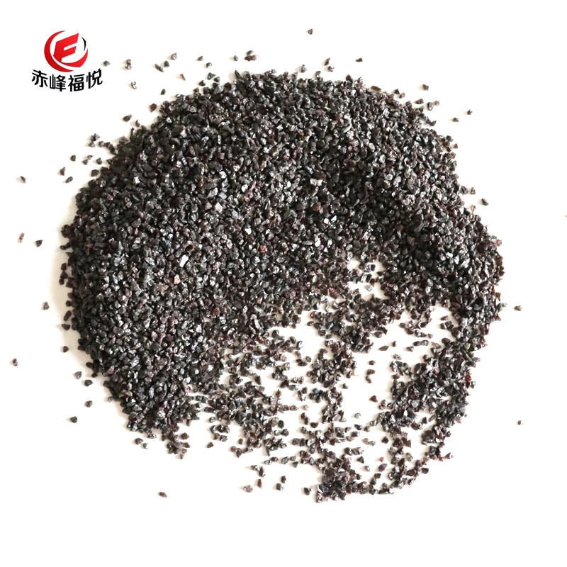 9.0 Hardness Low Iron Brown Fused Alumina 16 24 54mesh F Sand Brown Emery Grits For Sandblasting