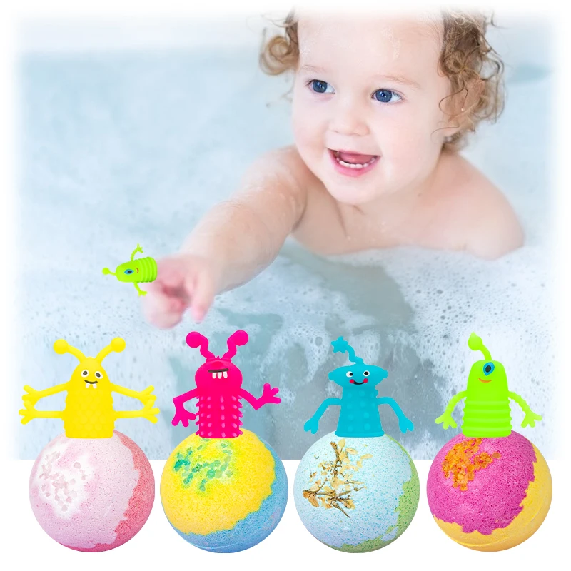 Wholesale Bath Fizzers Gift Set Kids Toys Ball Adult Child Organic Colorful Normal Skin Spa Relaxing Bath Bombs