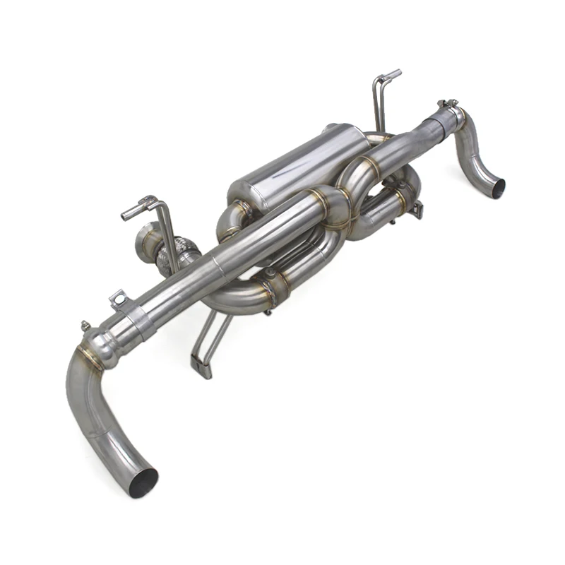 OEM SS304 выхлопные системы Catback для Audi R8 V8 4.2L 2014-2016 Автозапчасти гоночный 3-дюймовый глушитель из нержавеющей стали с клапаном